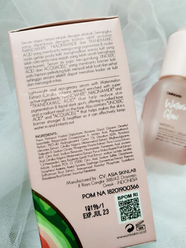 OMNISKIN Whitening Serum Watermelon Glow Waterfull review photo by shintahasanesta
