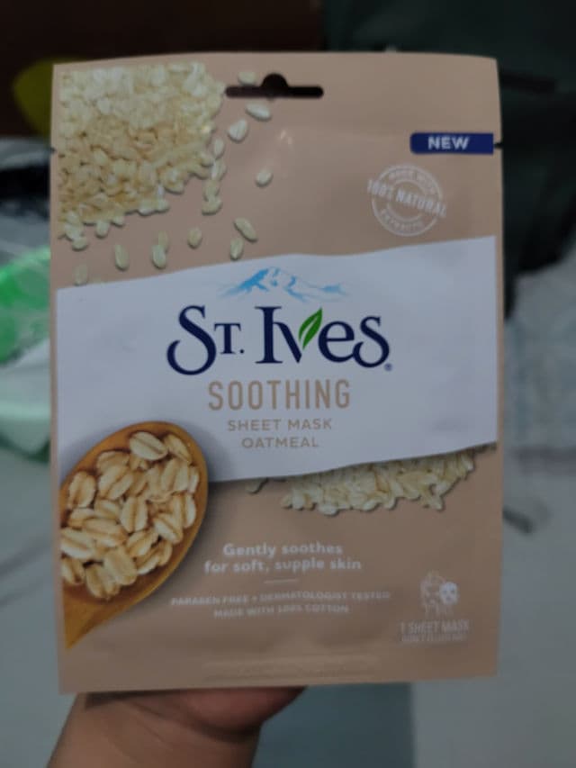 St. Ives Soothing Oatmeal Sheet Mask review photo by shivajourney