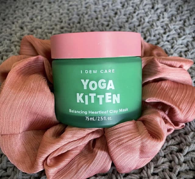 I Dew Care Yoga Kitten Balancing Heartleaf Clay Mask review photo by shmoopyreviews