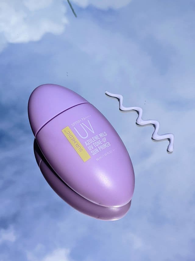 SUR.MEDIC Azulene Mild UV Tone-Up Sun Primer SPF50+ PA++++ review photo by skinbap