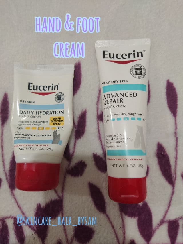 Eucerin Advanced Repair Hand Cream - Fragrance Free review photo by skincarebysamia