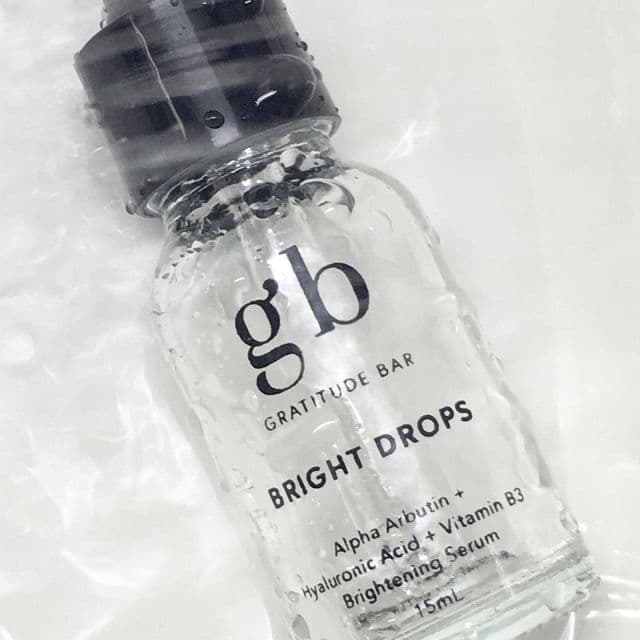 Gratitude Bar Bright Drops - Alpha Arbutin Hyaluronic Acid Vitamin B3 Brightening Serum review photo by skincarebyten