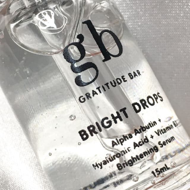 Gratitude Bar Bright Drops - Alpha Arbutin Hyaluronic Acid Vitamin B3 Brightening Serum review photo by skincarebyten