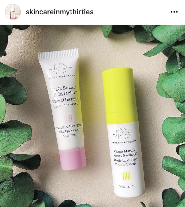 Drunk Elephant Virgin Marula Luxury Facial Oil review photo by skincareinmythirties