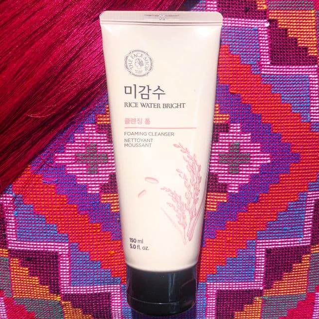 THE FACE SHOP Rice Water Bright Foaming Cleanser review photo by skincareinmythirties