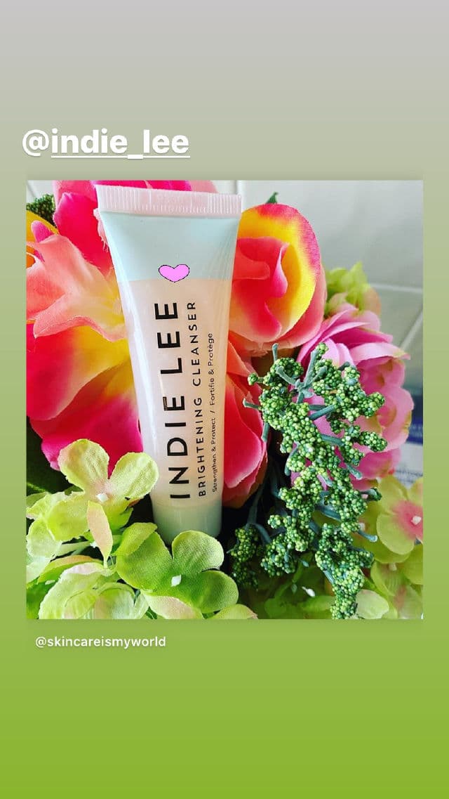 Indie Lee Brightening Cleanser review photo by skincareismyworld