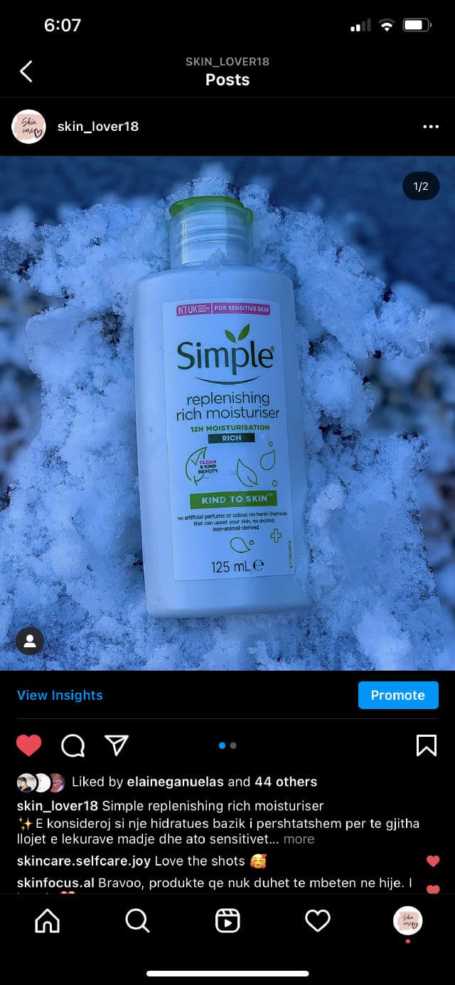 Simple Protecting Light Moisturiser review photo by skincarelovers