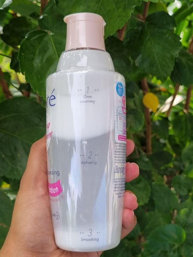 Biore 3 Fusion Milk Cleansing Makeup Remover (Airy Fresh) review photo by skinchelinguide