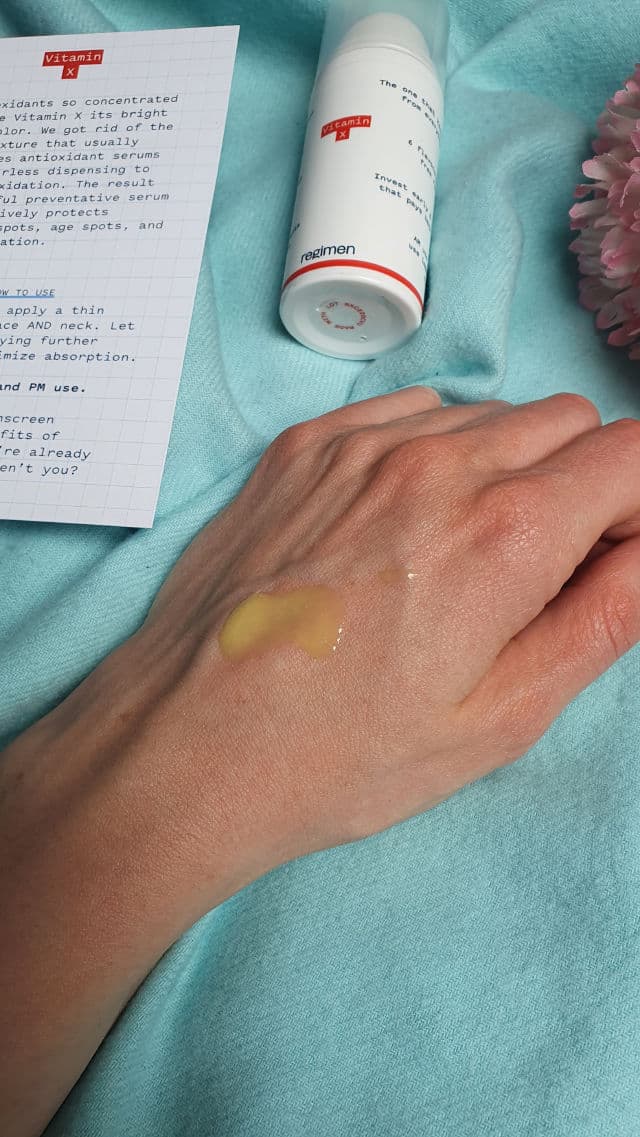 Regimen Lab Vitamin X review photo by skinference