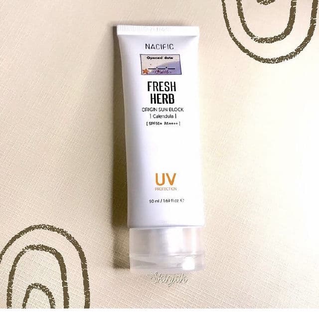 Nacific Fresh Herb Origin Sun Block SPF50 PA++++ review photo by skinjaks