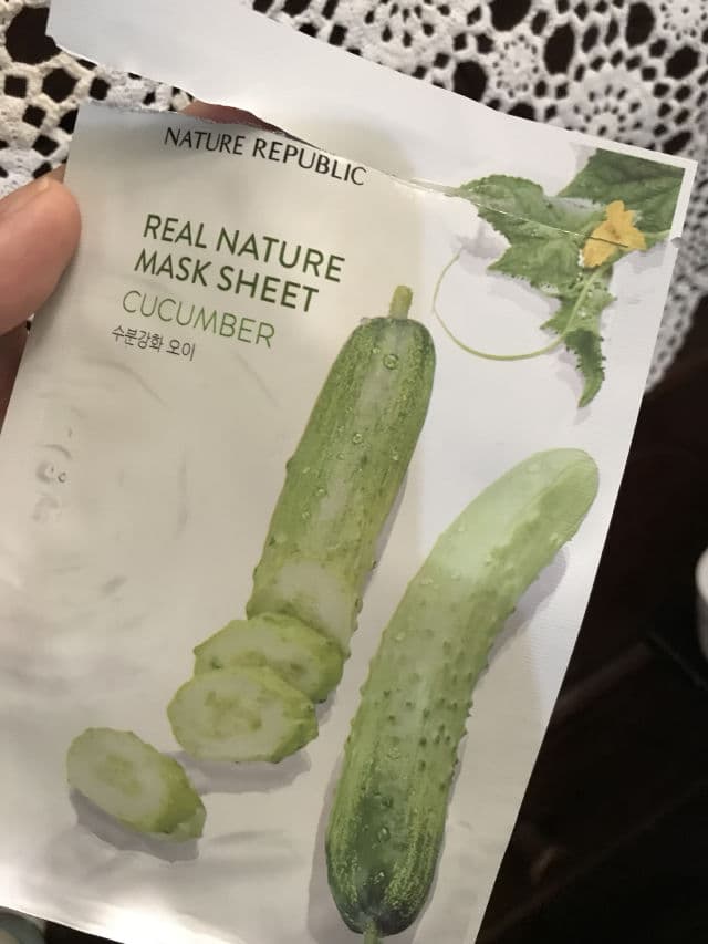 NATURE REPUBLIC Real Nature Mask Sheet - Cucumber review photo by skinmindph