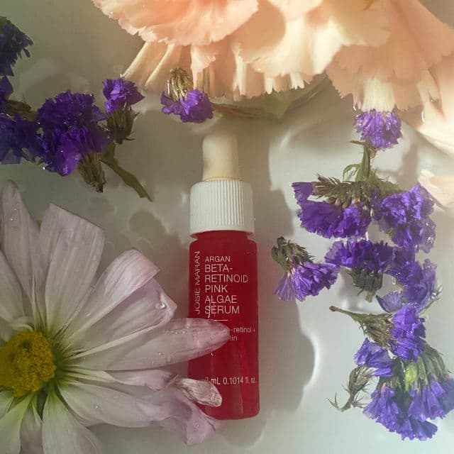 Josie Maran Cosmetics Argan Beta-Retinoid Pink Algae Serum review photo by skinncaresecrets