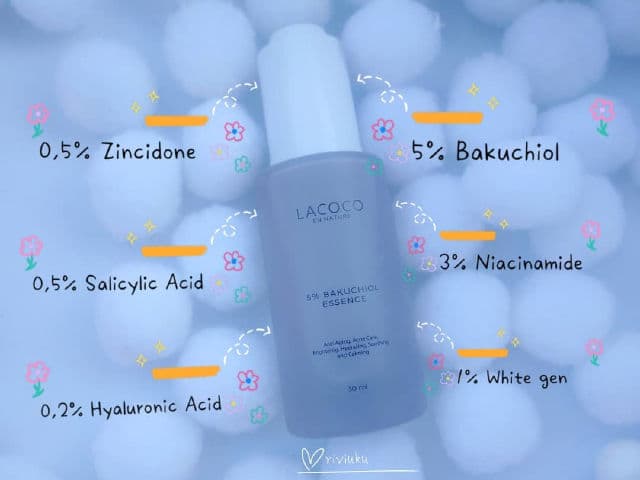 Lacoco en nature 5% Bakuchiol Essence review photo by skinnusa