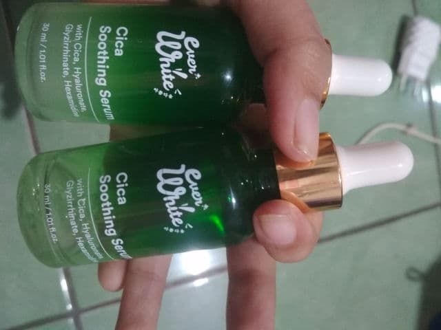 Everwhite Cica Soothing Serum review photo by skinnusa