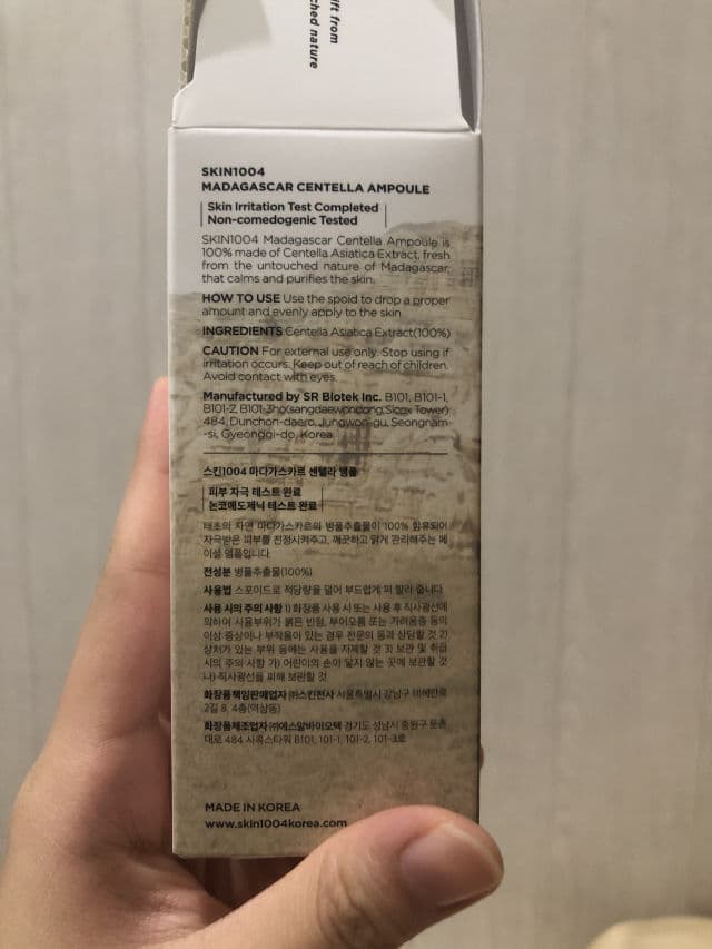 SKIN1004 Madagascar Centella Ampoule review photo by skinoasis