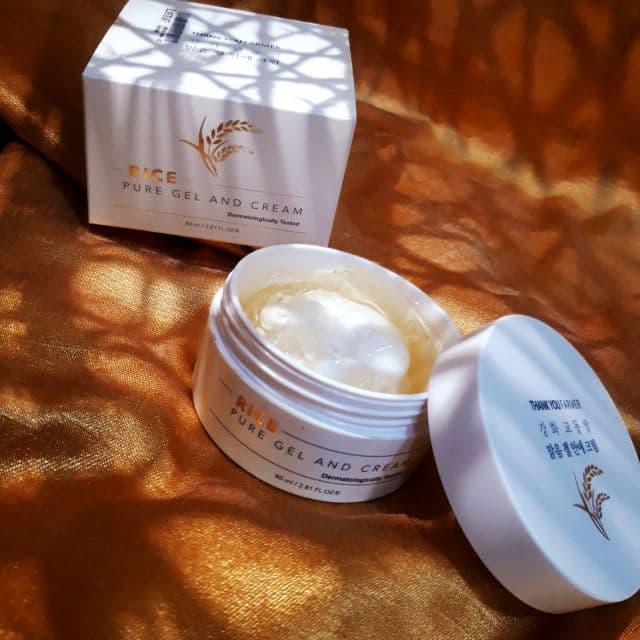 THANK YOU FARMER Rice Pure Gel and Cream review photo by skinscares