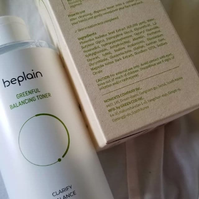 Beplain Greenful Balancing Toner review photo by skintastica