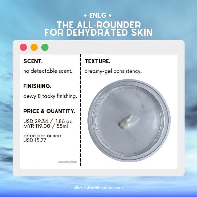 enlg The All-Rounder for Dehydrated Skin review photo by skinwithbes