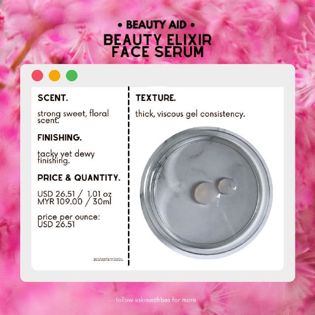 Beauty Aid Beauty Elixir review photo by skinwithbes