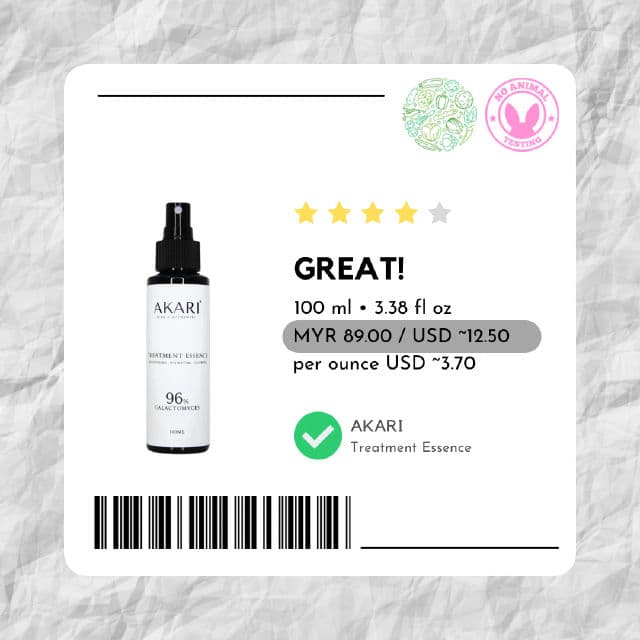 AKARI Treatment Essence review photo by skinwithbes