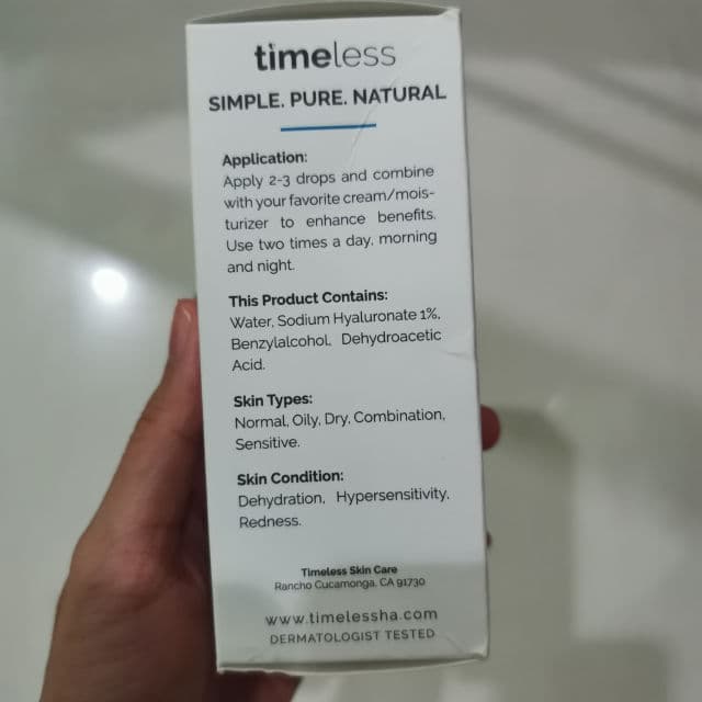 Timeless Hyaluronic Acid Pure review photo by skykahyan