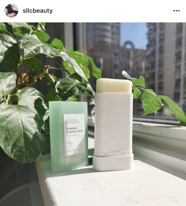 Round A' Round Green Tea Cica Sun Stick SPF50+ PA++++ review photo by SansLittleWorld