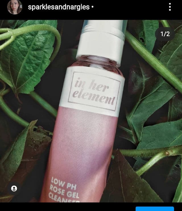 In Her Element Low Ph Rose Gel Cleanser review photo by sparklesandnargles