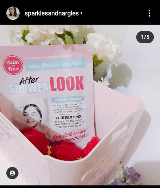 Faith in Face After Shower Look Hydrogel Mask review photo by sparklesandnargles