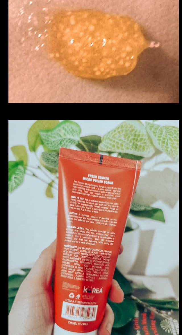 Fresh Skinlab Tomato Glass Skin Micro Polish Facial Scrub review photo by sparklesandnargles