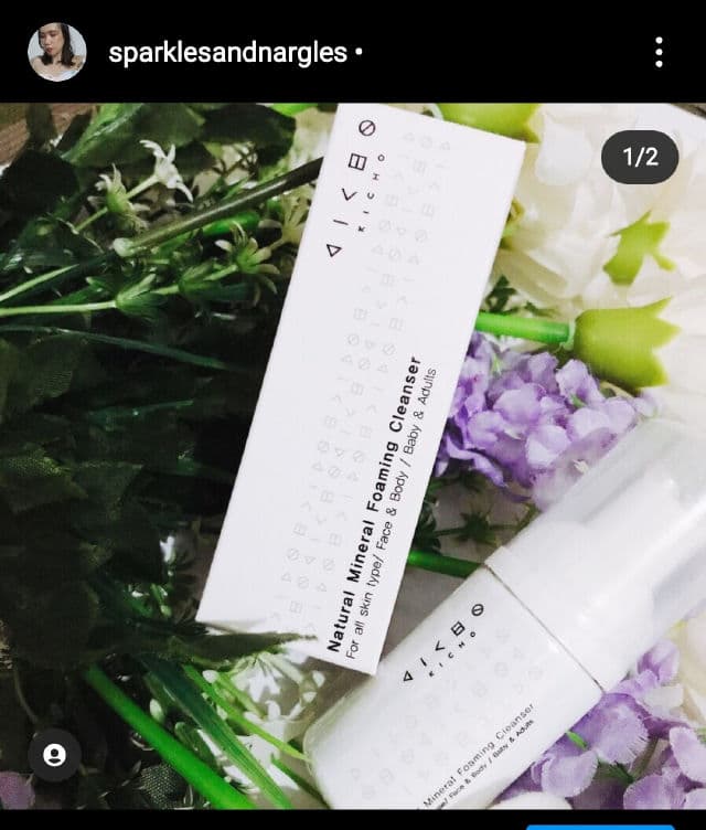 Kicho Natural Mineral Foaming Cleanser review photo by sparklesandnargles