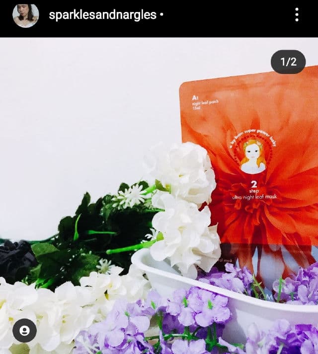 A. by Bom Cosmetics 2-Step Ultra Night Leaf Masks - Ultra Night Leaf Mask review photo by sparklesandnargles