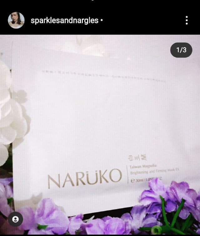 Naruko Taiwan Magnolia Brightening and Firming Mask review photo by sparklesandnargles