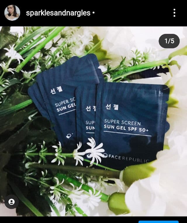 Face Republic [Discontinued] Super Screen Sun Gel SPF 50+ review photo by sparklesandnargles