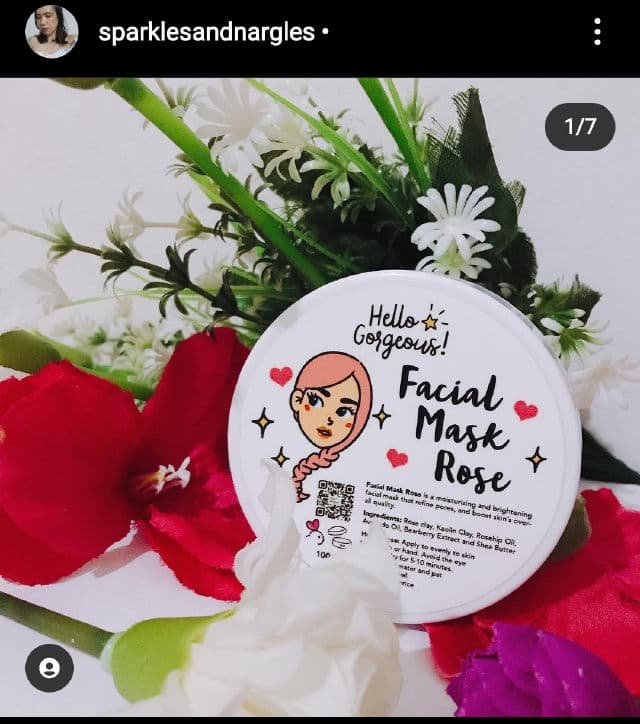 Hello Gorgeous Rose Face Mask review photo by sparklesandnargles