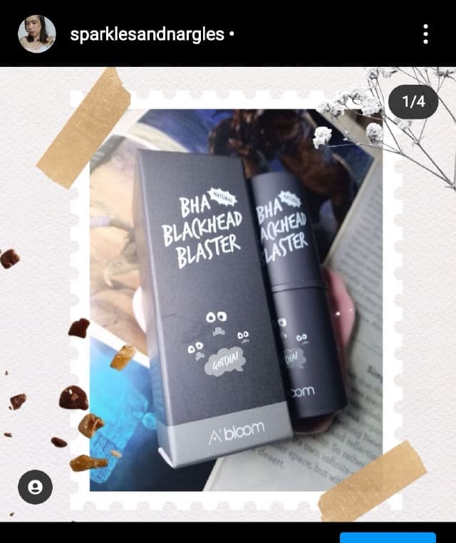 A'bloom BHA Blackhead Blaster review photo by sparklesandnargles