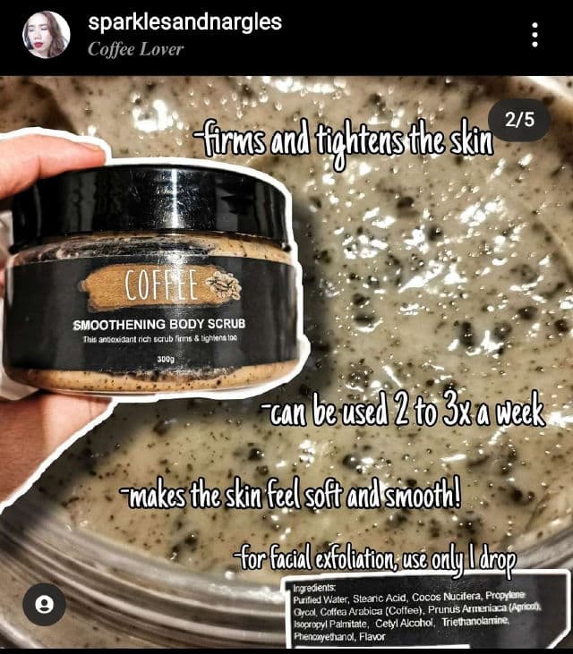 Zenutrients Coffee Smoothening Body Scrub  review photo by sparklesandnargles
