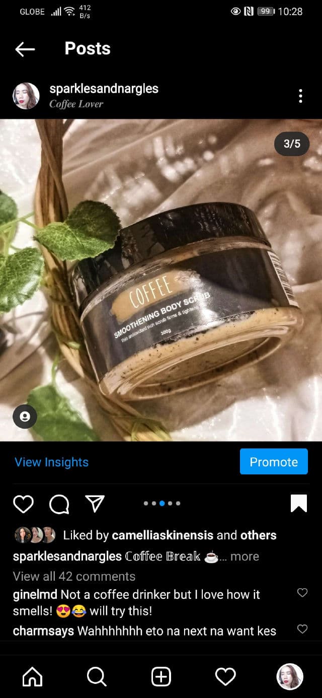 Zenutrients Coffee Smoothening Body Scrub  review photo by sparklesandnargles