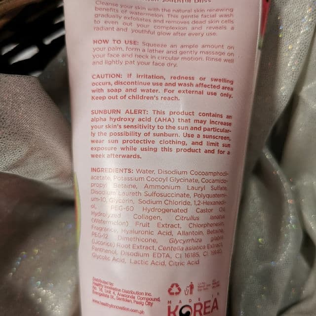 Fresh Skinlab Watermelon Youthful Bliss Jelly Facial Wash review photo by sparklesandnargles
