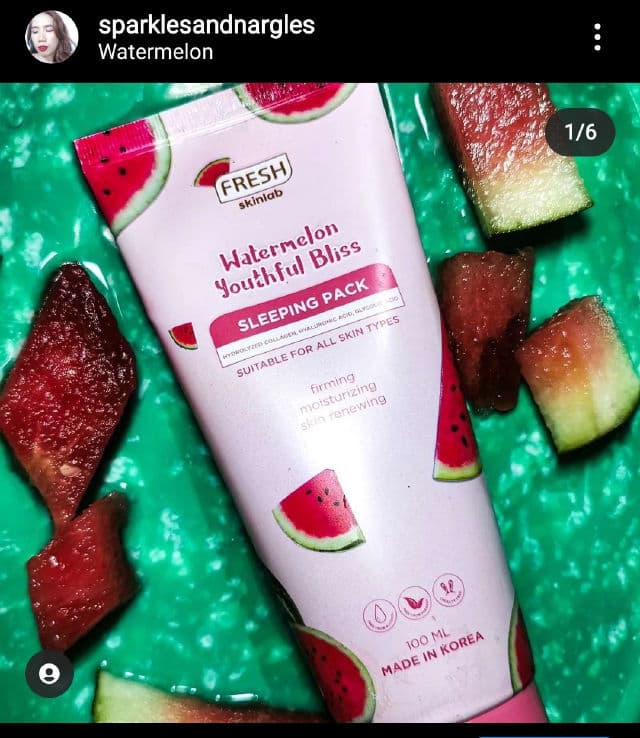 Fresh Skinlab Watermelon Youthful Bliss Sleeping Pack review photo by sparklesandnargles