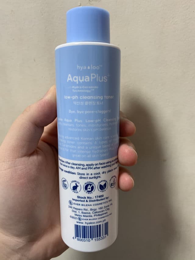 Hyaloo Aqua Plus Low-pH Cleansing Toner review photo by sploot