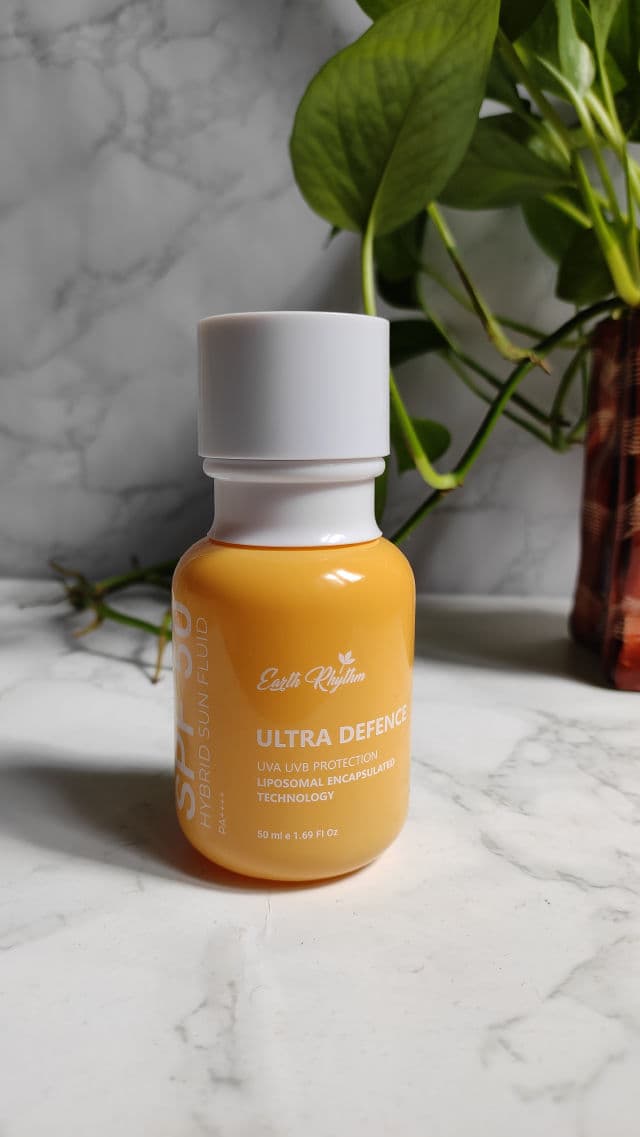 Earth Rhythm Ultra Defence Hybrid Sun Fluid SPF 50+ review photo by sreeelakshmi