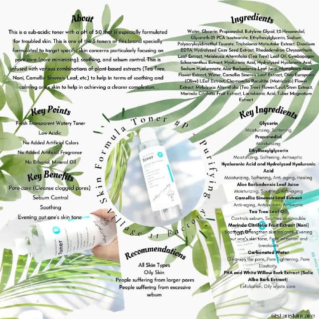 Village 11 Factory P Skin Formula Toner  review photo by stanskincare