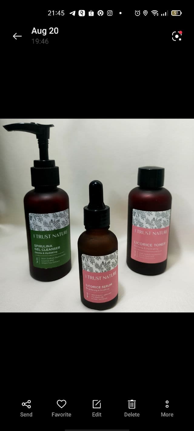 I Trust Nature Licorice Serum – Soothing & Brightening review photo by steffaniyan