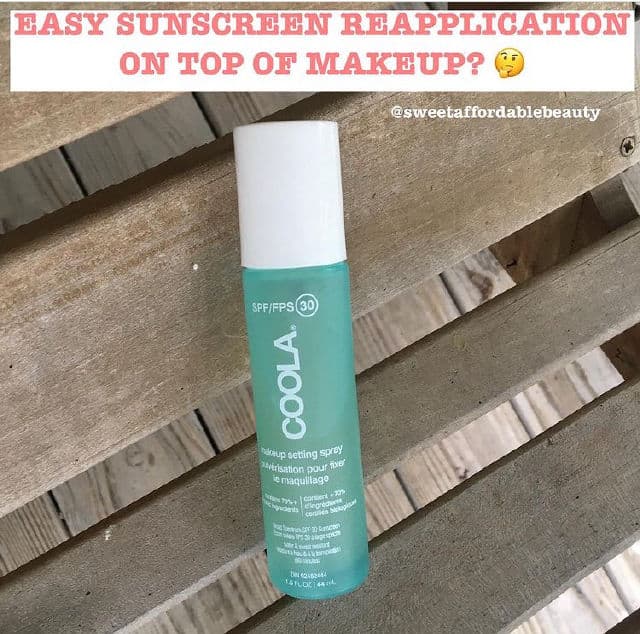 Coola Face SPF 30 Makeup Setting Spray review photo by sweetaffordablebeaut
