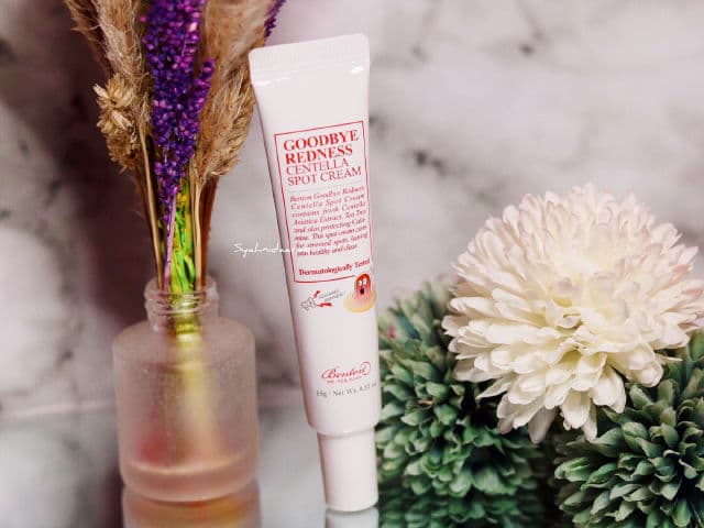 BENTON Goodbye Redness Centella Spot Cream review photo by syahnidaareo