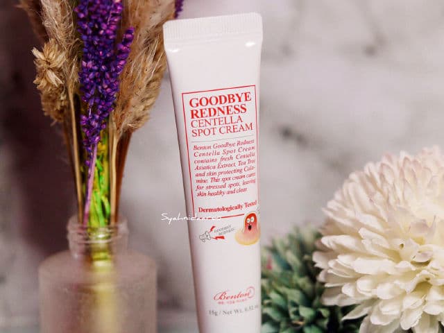 BENTON Goodbye Redness Centella Spot Cream review photo by syahnidaareo