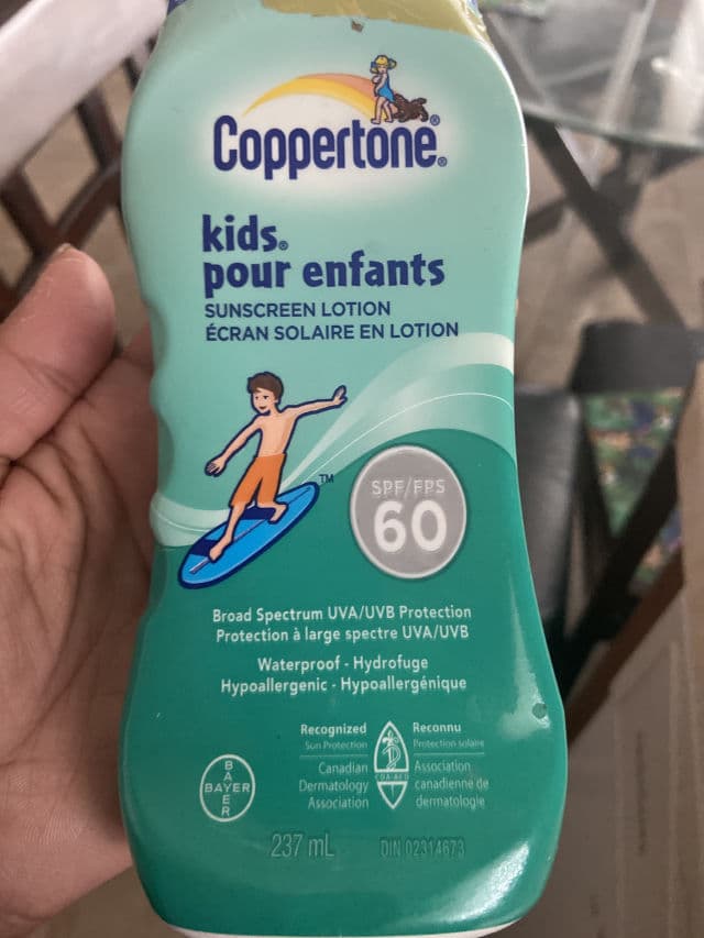 Coppertone Kids Sunscreen Lotion SPF 70+ review photo by tanzela