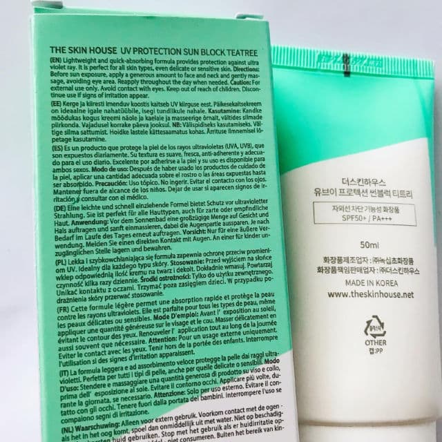 The Skin House  UV Protection Sunblock Tea Tree SPF 50+ PA+++ review photo by tarunasylvia