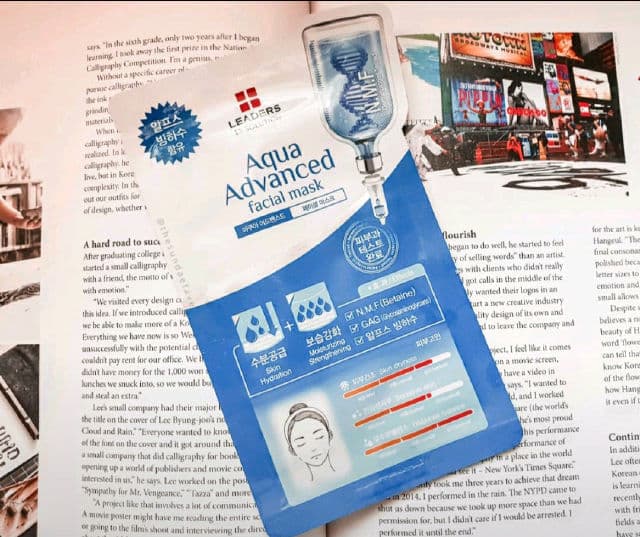 LEADERS EX Solution Aqua Advanced Facial Sheet Mask review photo by thesundaefave
