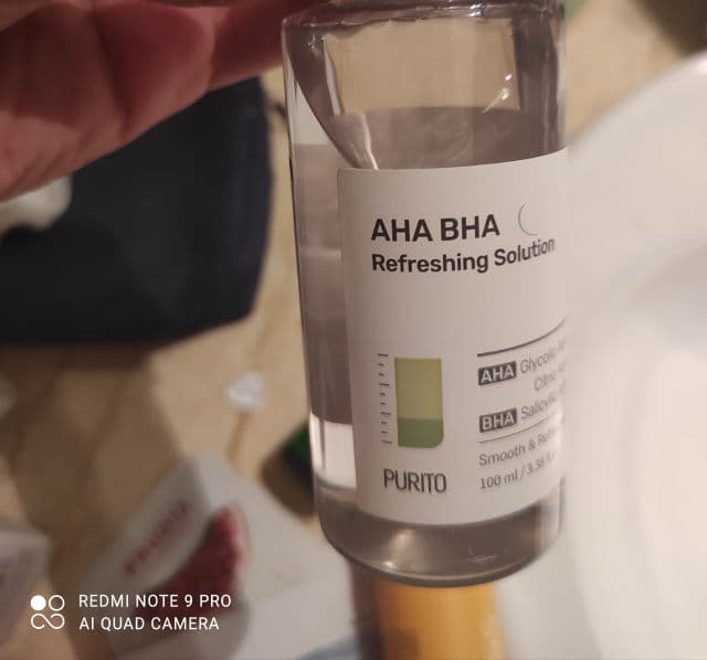 PURITO AHA BHA Refreshing Solution review photo by titima